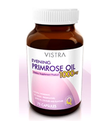 00213: Vistra Evening Primrose Oil 1000 mg 75 เม็ด 